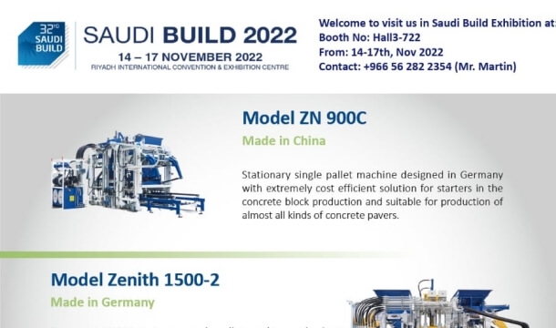 La QGM Block Machine sarà costruita dall'Arabia Saudita nel 2022